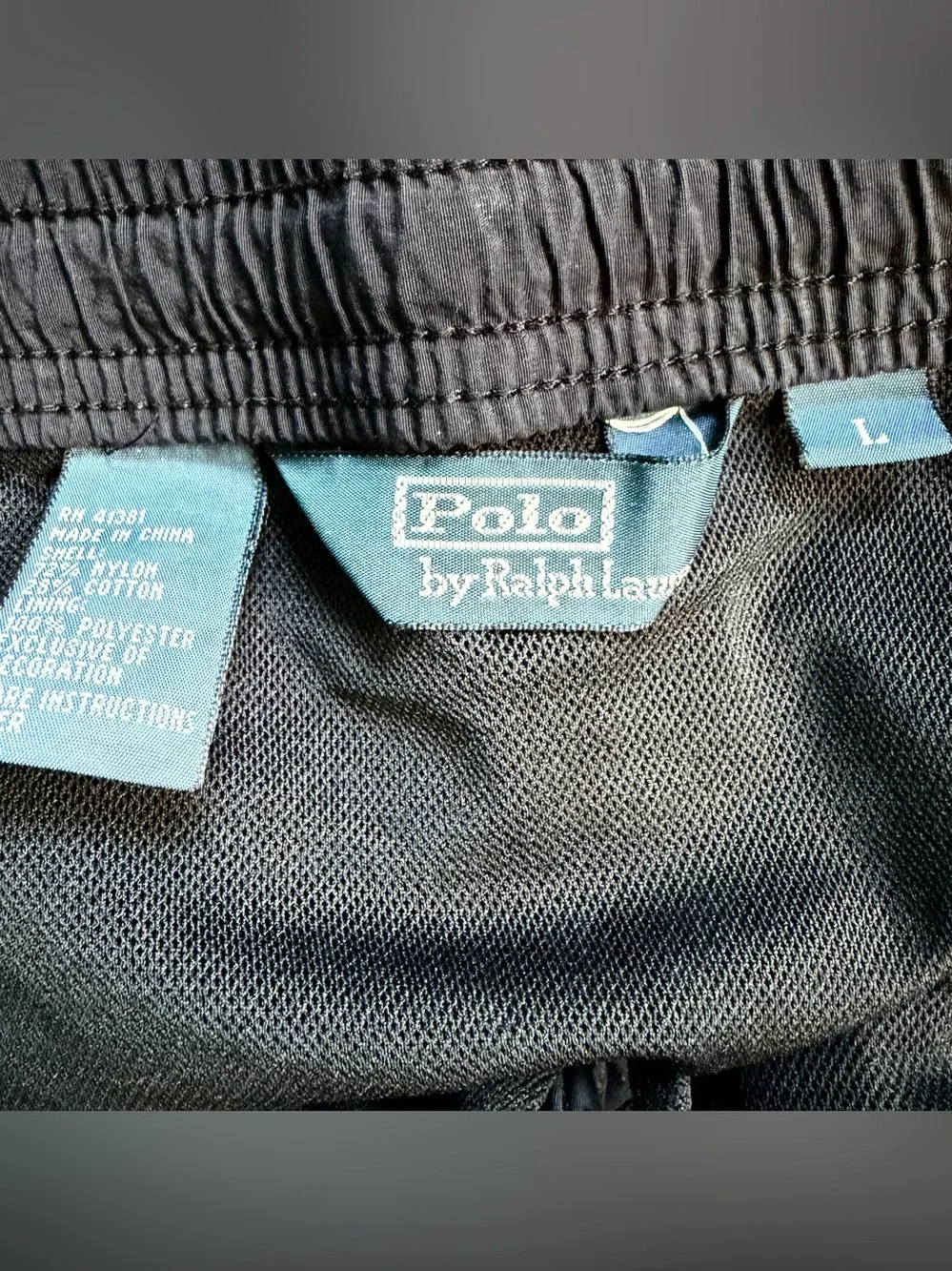 Vtg Polo Ralph Lauren Canoe Slalom C1 Class Swim Board Shorts L Cargo Pockets
